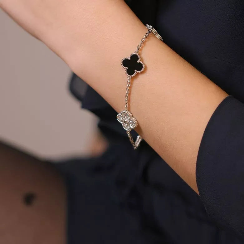 KLEE BRACELET DELUXE | SILVER & BLACK