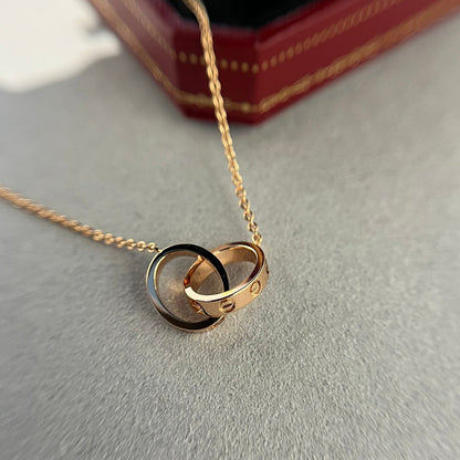 LOVE RING DOUBLE RING | ROSE GOLD