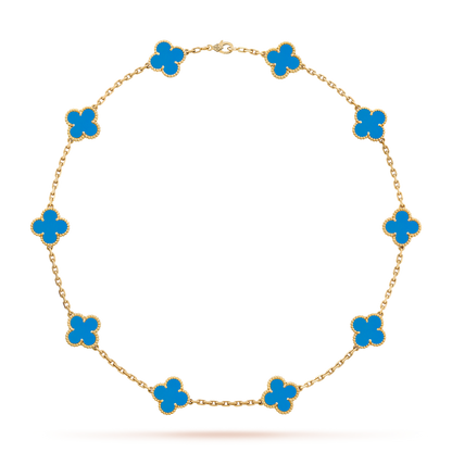 CLOVER NECKLACE 10 DESIGNS | BLUE