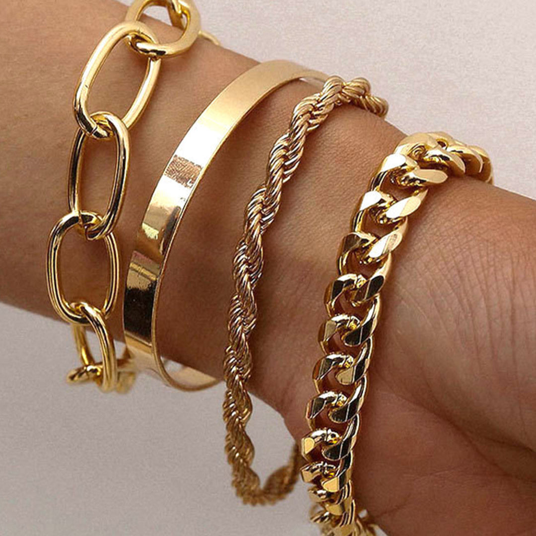 CUBAN CHAIN SET 4 PIECES