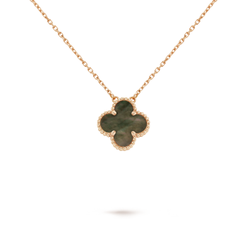 CLOVER LEAF NECKLACE | BROWN