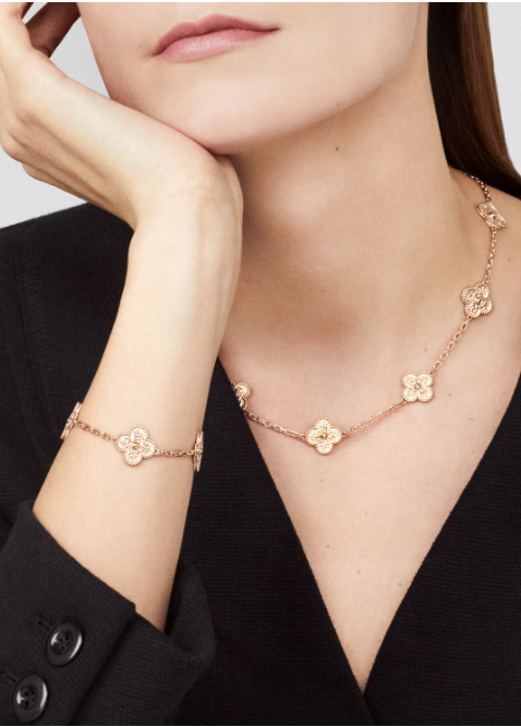 NECKLACE CLOVER 10 DESIGNS | ROSE GOLD