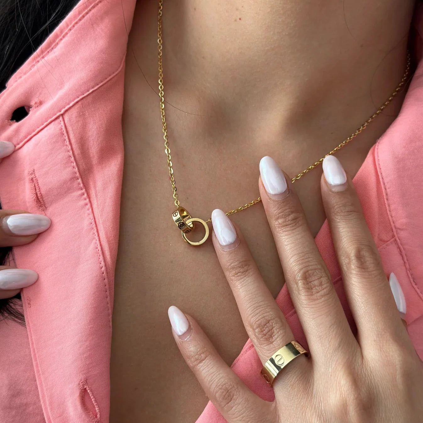 LOVE RING DOUBLE RING | ROSE GOLD
