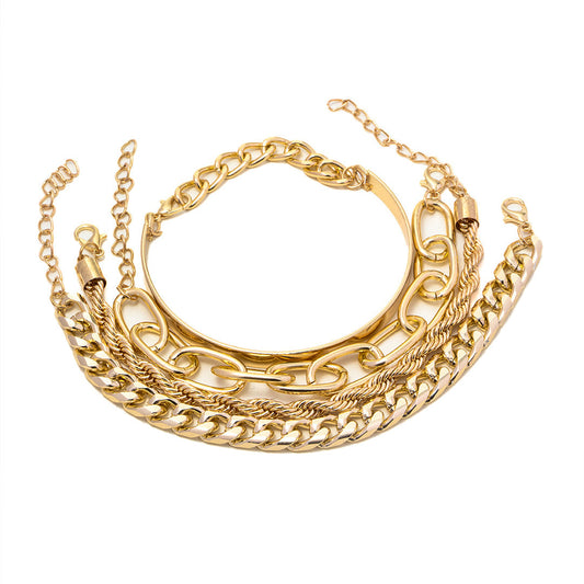 CUBAN CHAIN SET 4 PIECES