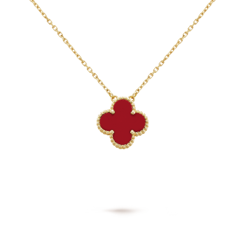 CLOVER LEAF NECKLACE | RED