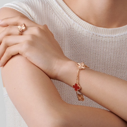 KLEE BRACELET DELUXE | RED & ROSE GOLD